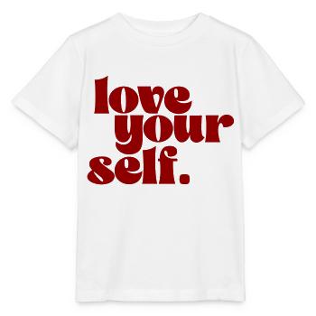 Love your self - T-shirt bio MINI CREATOR Stanley/Stella Enfant - blanc - Devant - Maike (125cm)