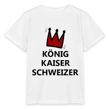 Der Kaiser aus der Schweiz - Stanley/Stella Kinder T-Shirt MINI CREATOR  - Weiß - Vorne - Maike (125cm)