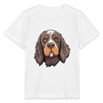 Portuguese Watchdog Dog Breed Cartoon Kawaii Illus - Stanley/Stella MINI CREATOR Kids’ T-Shirt - white - Front - Maike (125cm)