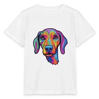 Sloughi Hunderasse Cartoon Kawaii Illustration - Stanley/Stella Kinder T-Shirt MINI CREATOR  - Weiß - Vorne - Maike (125cm)