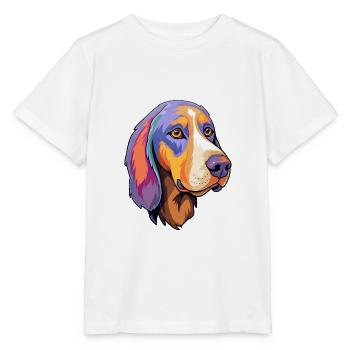 Serbischer dreifarbiger Jagdhund Rasse Cartoon Kawaii - Stanley/Stella Kinder T-Shirt MINI CREATOR  - Weiß - Vorne - Maike (125cm)