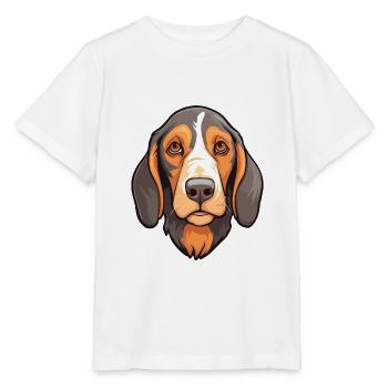 Serbischer dreifarbiger Jagdhund Rasse Cartoon Kawaii - Stanley/Stella Kinder T-Shirt MINI CREATOR  - Weiß - Vorne - Maike (125cm)