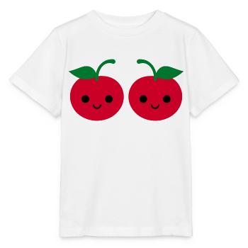 cerises - T-shirt bio MINI CREATOR Stanley/Stella Enfant - blanc - Devant - Maike (125cm)