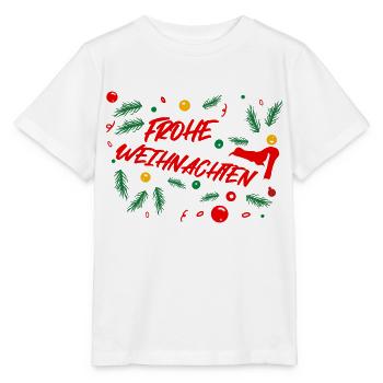Frohe Weihnachten - Mistelzweige - Stanley/Stella Kinder T-Shirt MINI CREATOR  - Weiß - Vorne - Maike (125cm)