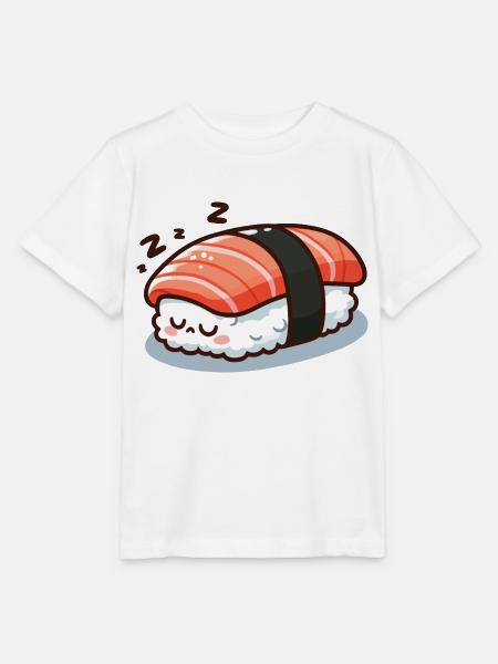 Schlafender Sushi - Stanley/Stella Kinder T-Shirt MINI CREATOR - Weiß
