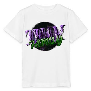 Déclaration Meilleure Fête De Famille Adoption Enfant - T-shirt bio MINI CREATOR Stanley/Stella Enfant - blanc - Devant - Maike (125cm)