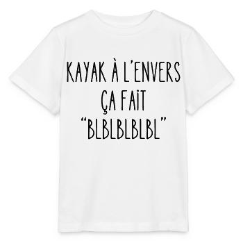 kayak à l'envers - T-shirt bio MINI CREATOR Stanley/Stella Enfant - blanc - Devant - Maike (125cm)