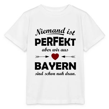 Perfekt aus Süddeutschland - Stanley/Stella Kinder T-Shirt MINI CREATOR  - Weiß - Vorne - Maike (125cm)