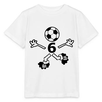 Player number six - Stanley/Stella MINI CREATOR Kids’ T-Shirt - white - Front - Maike (125cm)