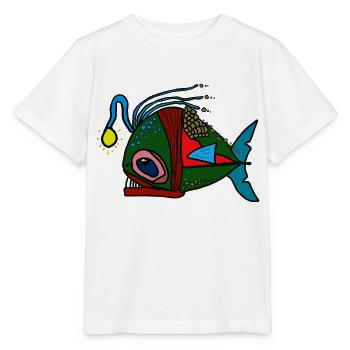anglerfisch - Stanley/Stella Kinder T-Shirt MINI CREATOR  - Weiß - Vorne - Maike (125cm)