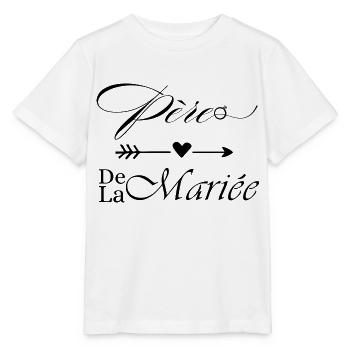 Père de la mariée - T-shirt bio MINI CREATOR Stanley/Stella Enfant - blanc - Devant - Maike (125cm)