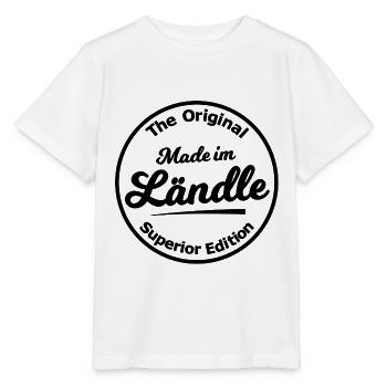 Fabriqué dans le Ländle - T-shirt bio MINI CREATOR Stanley/Stella Enfant - blanc - Devant - Maike (125cm)