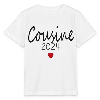 cousine - futur cousine 2024 - T-shirt bio MINI CREATOR Stanley/Stella Enfant - blanc - Devant - Maike (125cm)