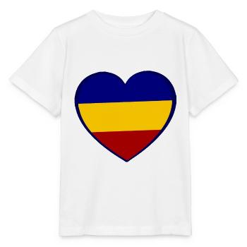 Romanian love - Stanley/Stella MINI CREATOR Kids’ T-Shirt - white - Front - Maike (125cm)