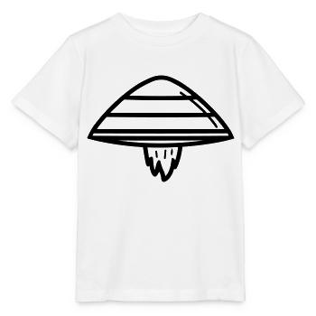 fliegende Untertasse - Stanley/Stella Kinder T-Shirt MINI CREATOR  - Weiß - Vorne - Maike (125cm)