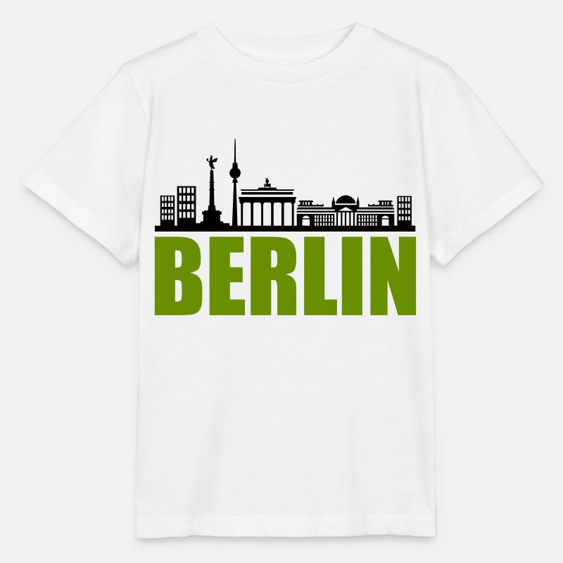 berlin skyline - Stanley/Stella Kinder T-Shirt MINI CREATOR  - Weiß