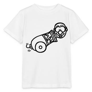 Die Kanone - Stanley/Stella Kinder T-Shirt MINI CREATOR  - Weiß - Vorne - Maike (125cm)