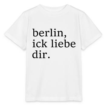 berlin, ick liebe dir. - Dialekt - Mundart - Stanley/Stella Kinder T-Shirt MINI CREATOR  - Weiß - Vorne - Maike (125cm)