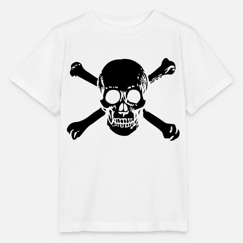 CRÂNE OLD SCHOOL 1C - T-shirt bio MINI CREATOR Stanley/Stella Enfant - blanc