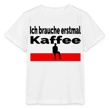 Kaffee - Stanley/Stella Kinder T-Shirt MINI CREATOR  - Weiß - Vorne - Maike (125cm)