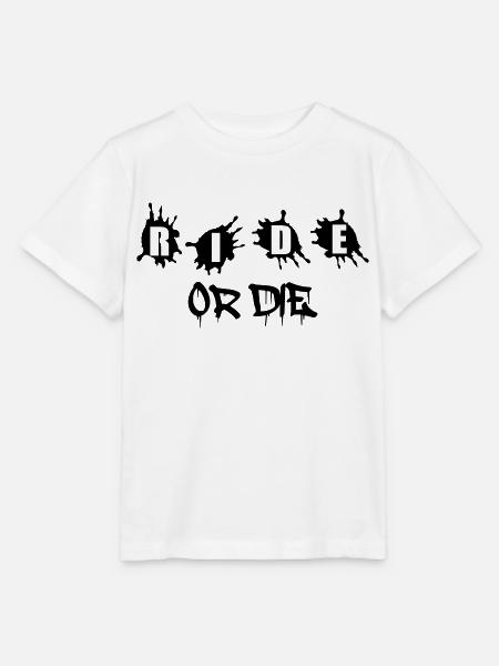 Ride or Die - Stanley/Stella Kinder T-Shirt MINI CREATOR - Weiß