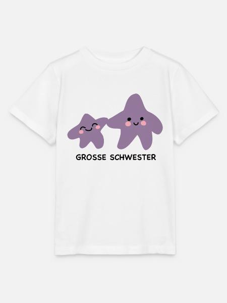 Süße Sternchen Große Schwester - Stanley/Stella Kinder T-Shirt MINI CREATOR - Weiß