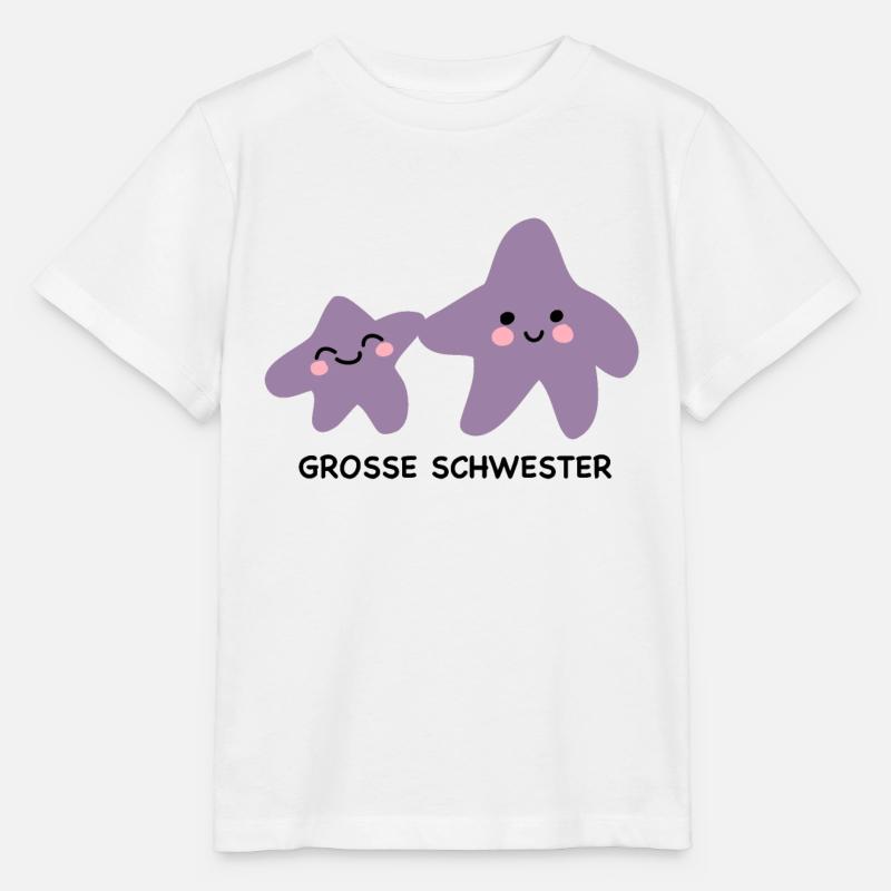 Süße Sternchen Große Schwester - Stanley/Stella Kinder T-Shirt MINI CREATOR  - Weiß