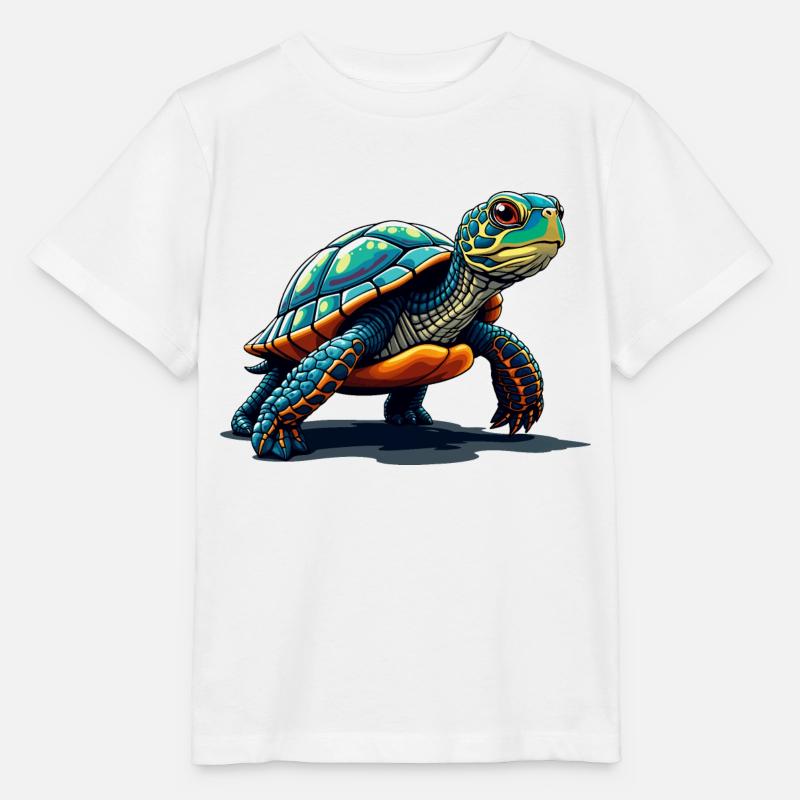 SCHILDKRÖTE - Stanley/Stella Kinder T-Shirt MINI CREATOR  - Weiß