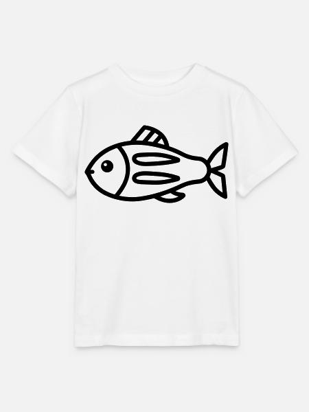 Fisch - Stanley/Stella Kinder T-Shirt MINI CREATOR - Weiß