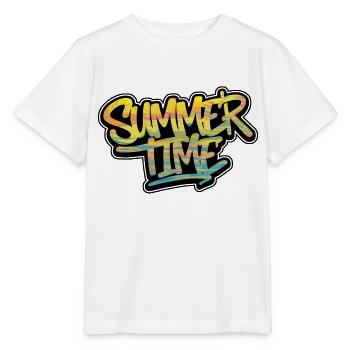 summer time - vacances d'été - T-shirt bio MINI CREATOR Stanley/Stella Enfant - blanc - Devant - Maike (125cm)