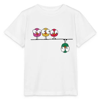 Angry birds - Stanley/Stella Kinder T-Shirt MINI CREATOR  - Weiß - Vorne - Maike (125cm)