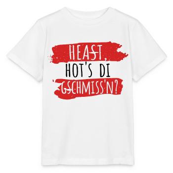 Österreich Dialekt Gschmissn - Stanley/Stella Kinder T-Shirt MINI CREATOR  - Weiß - Vorne - Maike (125cm)