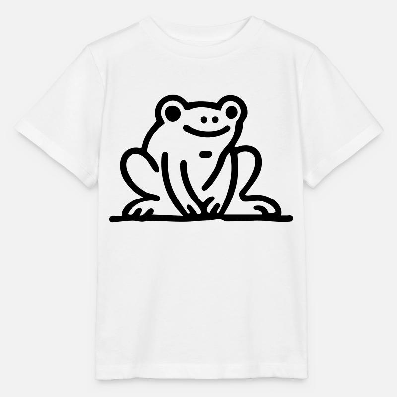 Frog Frog - Stanley/Stella MINI CREATOR Kids’ T-Shirt - white