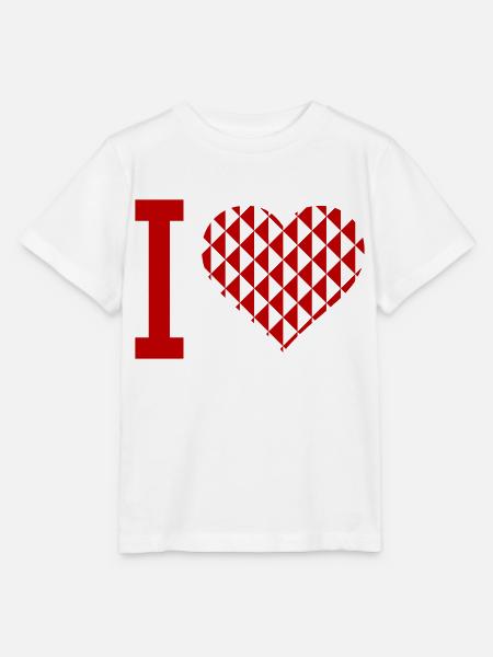 i heart - Stanley/Stella Kinder T-Shirt MINI CREATOR  - Weiß