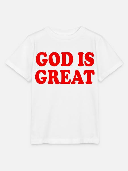 god is great - Stanley/Stella Kinder T-Shirt MINI CREATOR  - Weiß