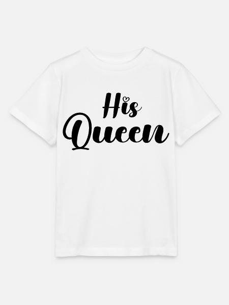 his queen - Stanley/Stella Kinder T-Shirt MINI CREATOR - Weiß