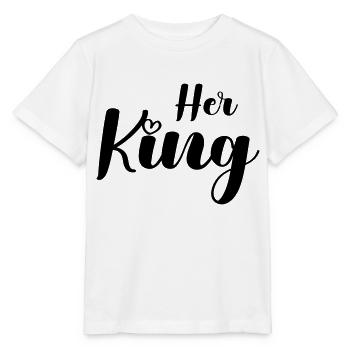 her king - Stanley/Stella MINI CREATOR Kids’ T-Shirt - white - Front - Maike (125cm)