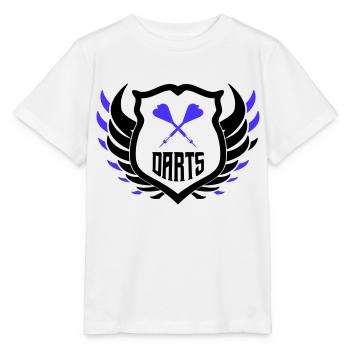 darts crest - Stanley/Stella Kinder T-Shirt MINI CREATOR  - Weiß - Vorne - Maike (125cm)