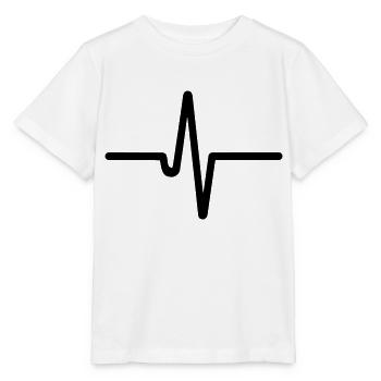 Herzschlag, Puls - Stanley/Stella Kinder T-Shirt MINI CREATOR  - Weiß - Vorne - Maike (125cm)