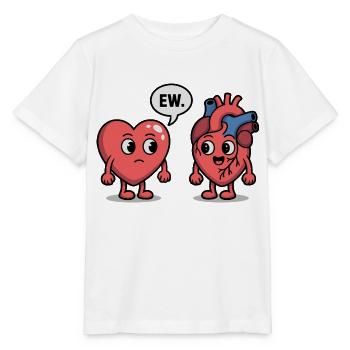 Drôle de coeur Anatomie Cardiologie Médecine Docteur - T-shirt bio MINI CREATOR Stanley/Stella Enfant - blanc - Devant - Maike (125cm)