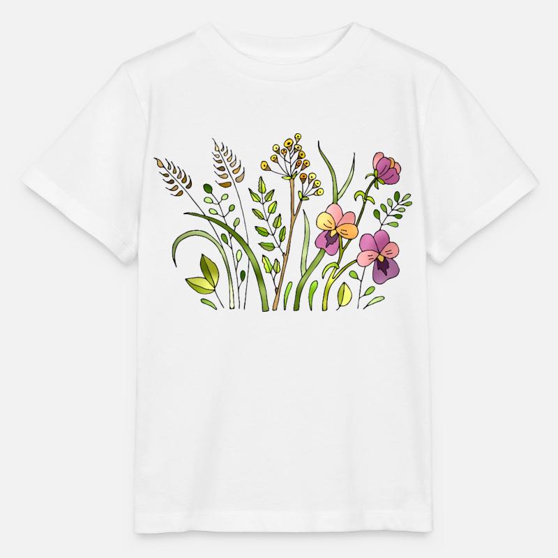 Fiori - Maglietta per bambini MINI CREATOR di Stanley/Stella - bianco