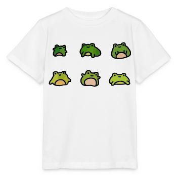 Entzückende Cartoon-Frösche - Stanley/Stella Kinder T-Shirt MINI CREATOR  - Weiß - Vorne - Maike (125cm)