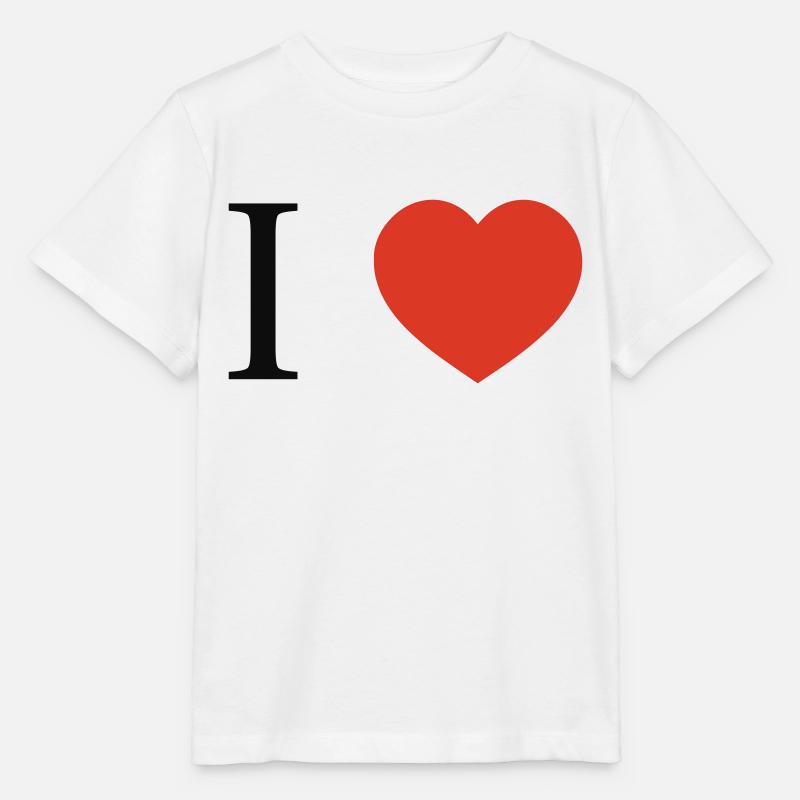 I Love - T-shirt bio MINI CREATOR Stanley/Stella Enfant - blanc
