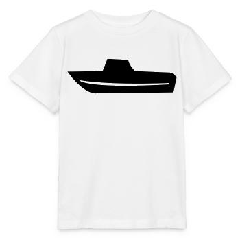 Bateau bateau de pêche bateau bateau capitaine - T-shirt bio MINI CREATOR Stanley/Stella Enfant - blanc - Devant - Maike (125cm)