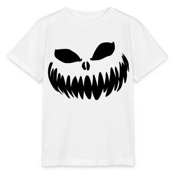 sourire horible - T-shirt bio MINI CREATOR Stanley/Stella Enfant - blanc - Devant - Maike (125cm)
