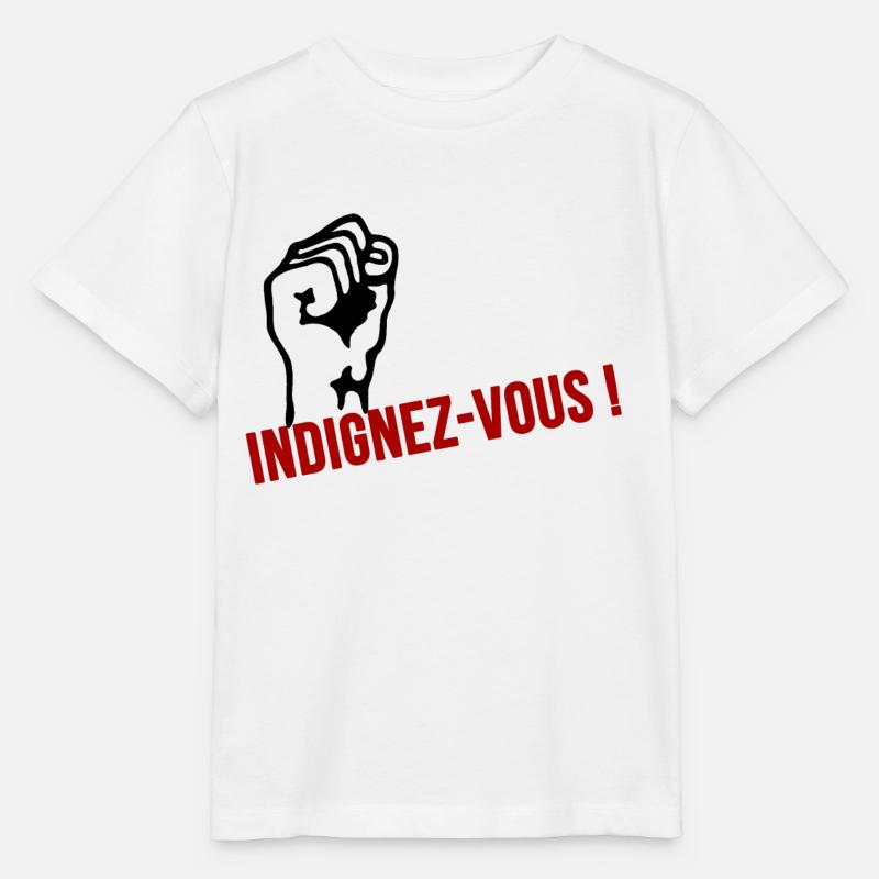 indignez vous - T-shirt bio MINI CREATOR Stanley/Stella Enfant - blanc