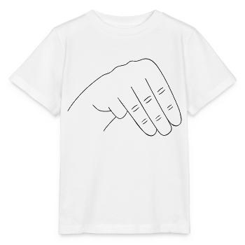 Hand sign - Stanley/Stella MINI CREATOR Kids’ T-Shirt - white - Front - Maike (125cm)