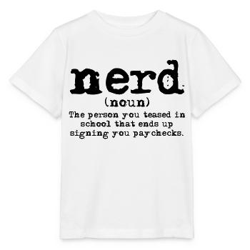 Nerd Definition - Stanley/Stella Kinder T-Shirt MINI CREATOR  - Weiß - Vorne - Maike (125cm)
