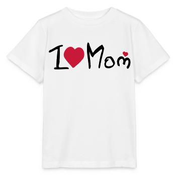 I heart Mom - Stanley/Stella Kinder T-Shirt MINI CREATOR  - Weiß - Vorne - Maike (125cm)