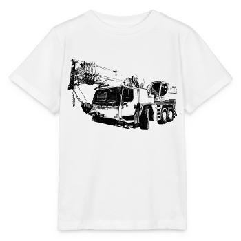 grue mobile - T-shirt bio MINI CREATOR Stanley/Stella Enfant - blanc - Devant - Maike (125cm)